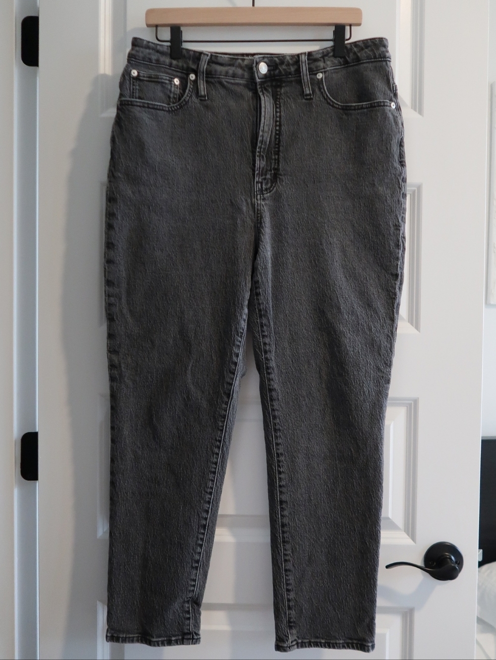Madewell Curvy Perfect Vintage Jean in Black 32 Waist